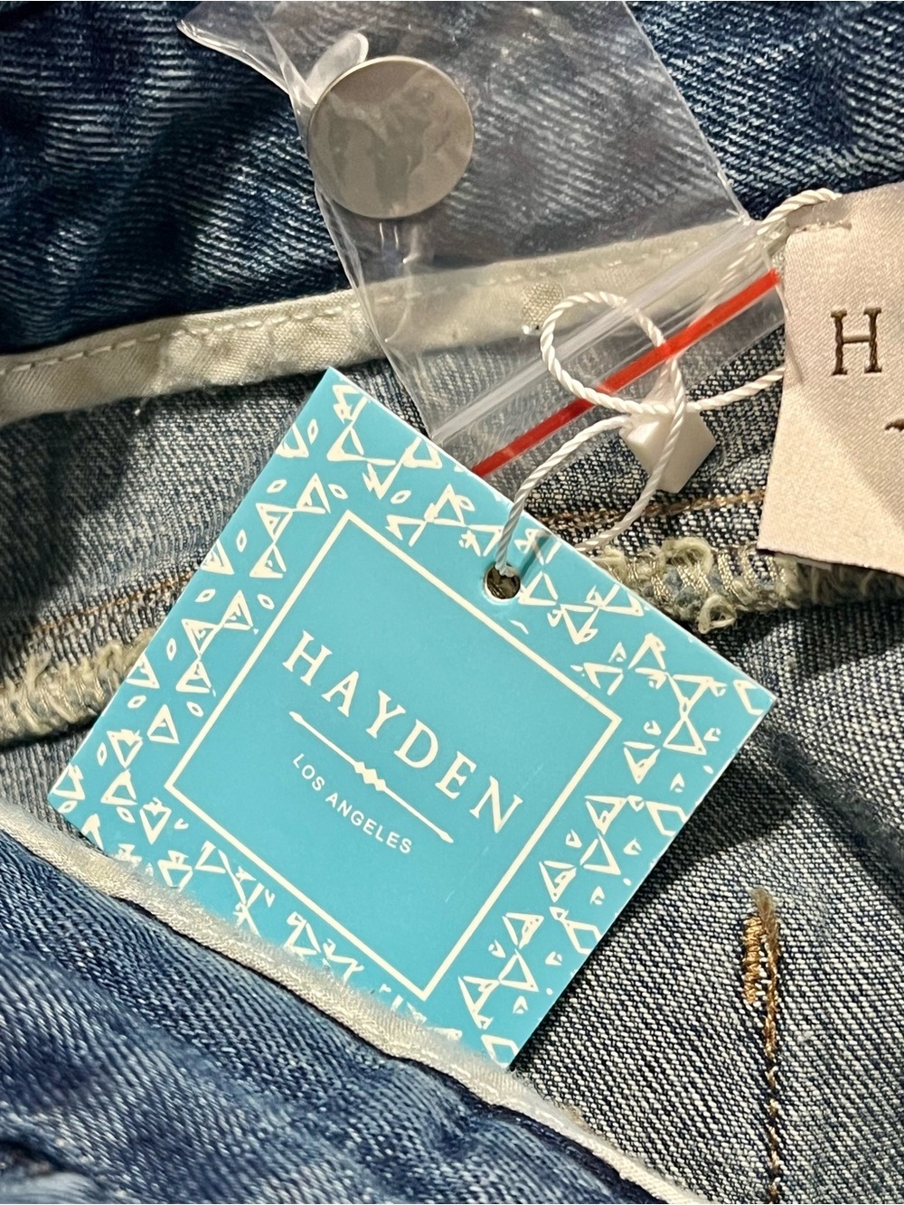 NWT Hayden Los Angeles Women's Distressed Paperbag Waist Denim - US Medium - Picture 4 of 6